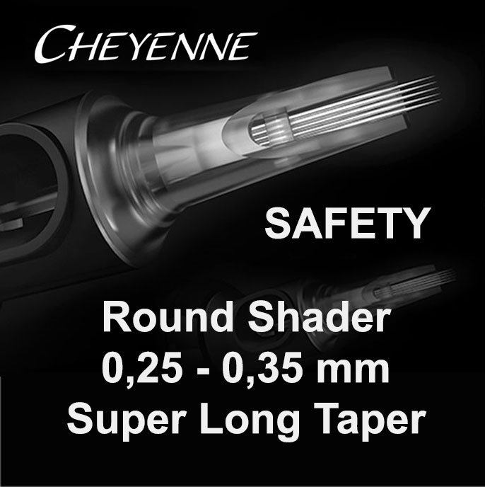 Cheyenne Safety Cartridges - Round Shader 0,25 - 0,35 LT