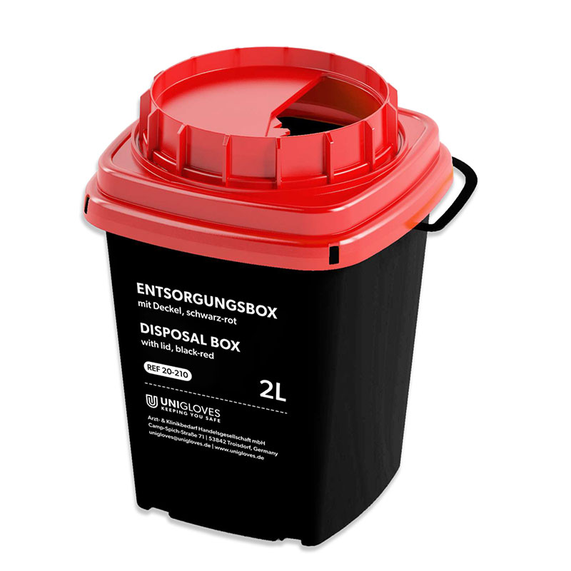 Sharps container black 2.0 liters