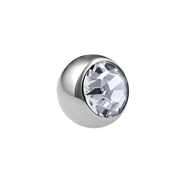 Titanium Crystall Clear thread ball, 4,0 mm