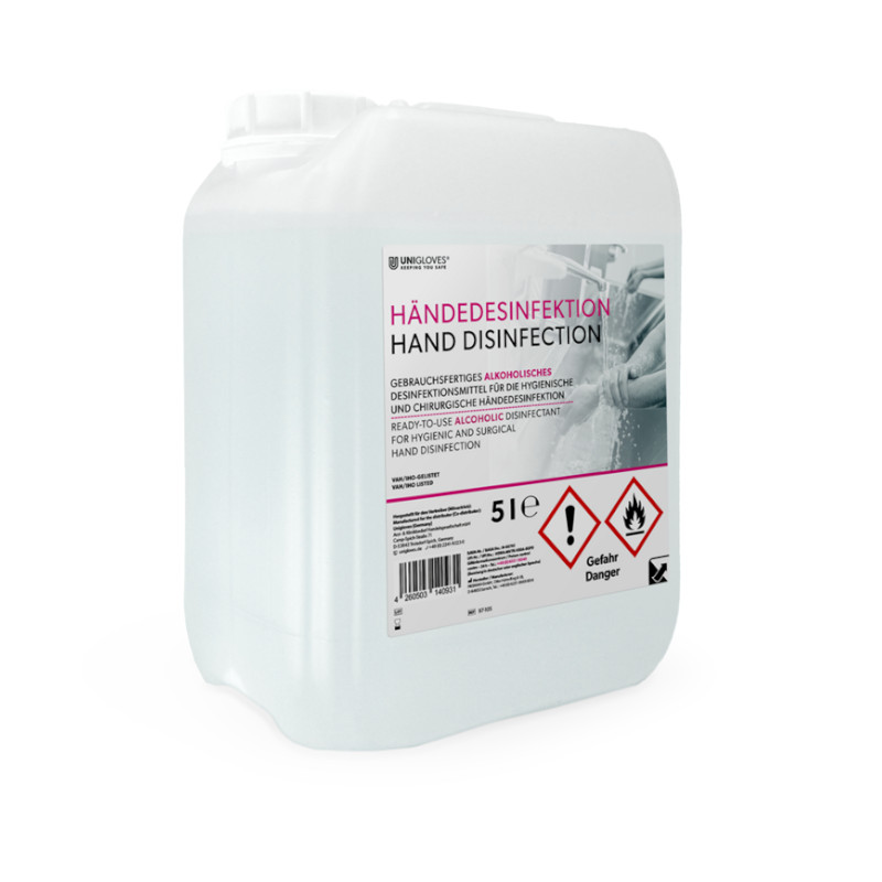 Unigloves hand disinfection 5 liters - PLUS