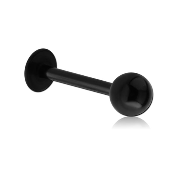 Black Labret Studs, 1,2 mm, 3 mm Gewindekugel