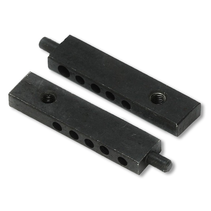 Oil blackened speed armature bar, drill holes