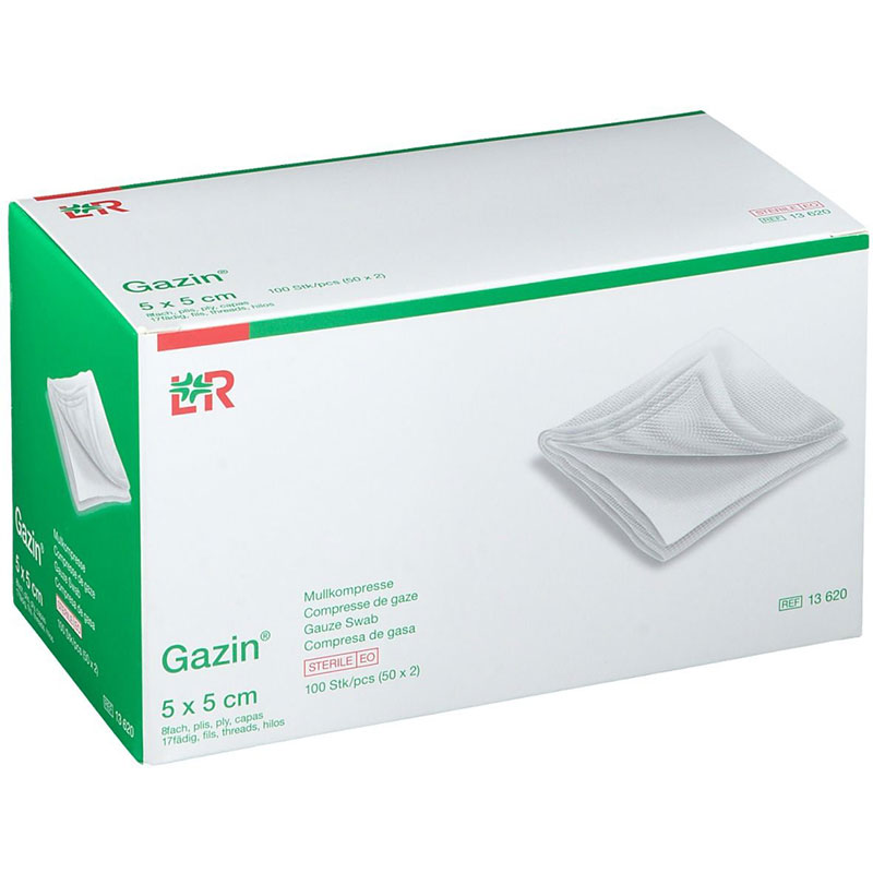 Gazin® Sterile Gauze Compress 5cm x 5cm