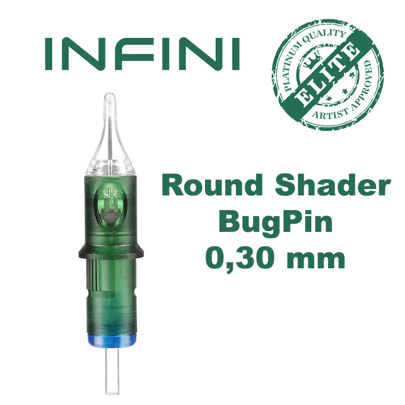 INFINI Needle Cartridges - BugPin Round Shader 0,30 XLT